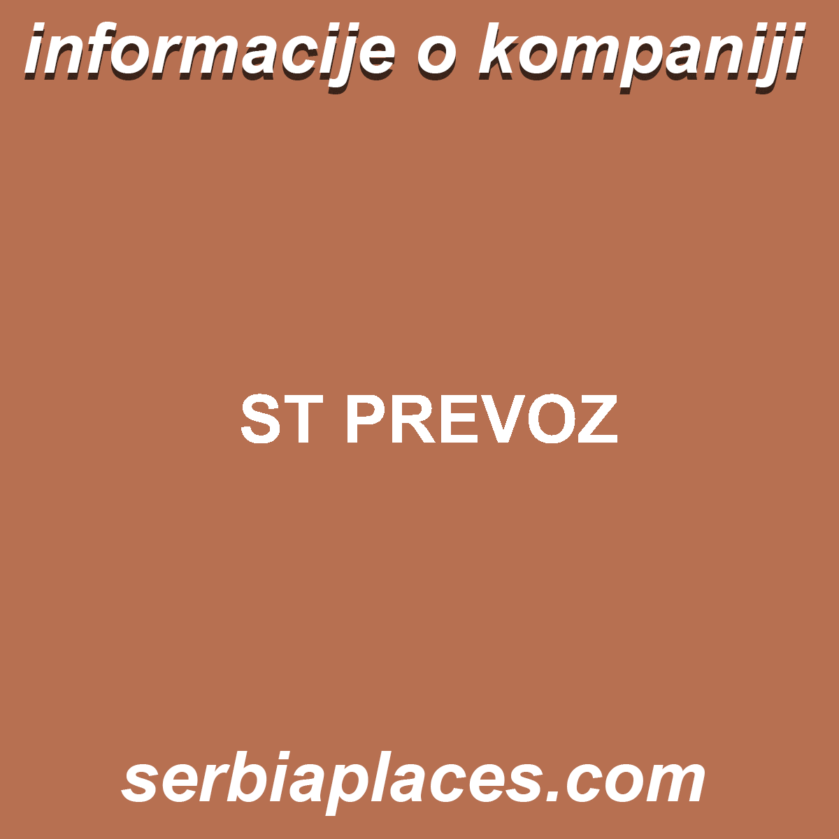 ST PREVOZ