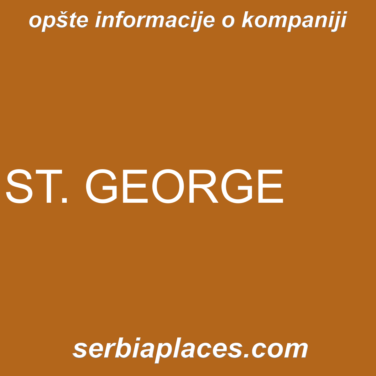 ST. GEORGE