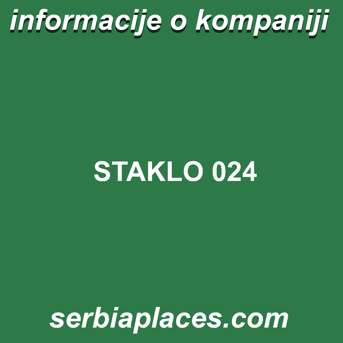 STAKLO 024