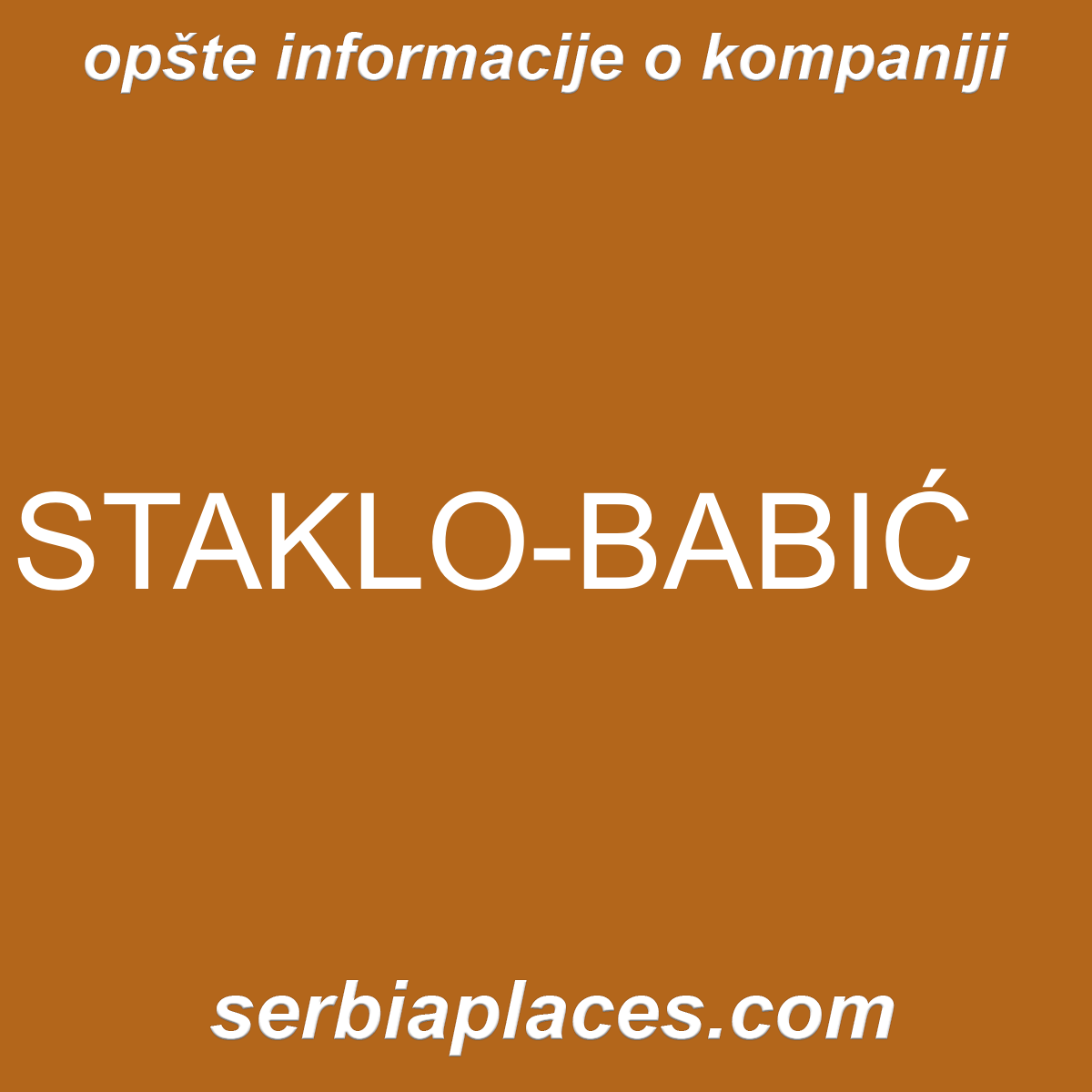 STAKLO-BABIĆ