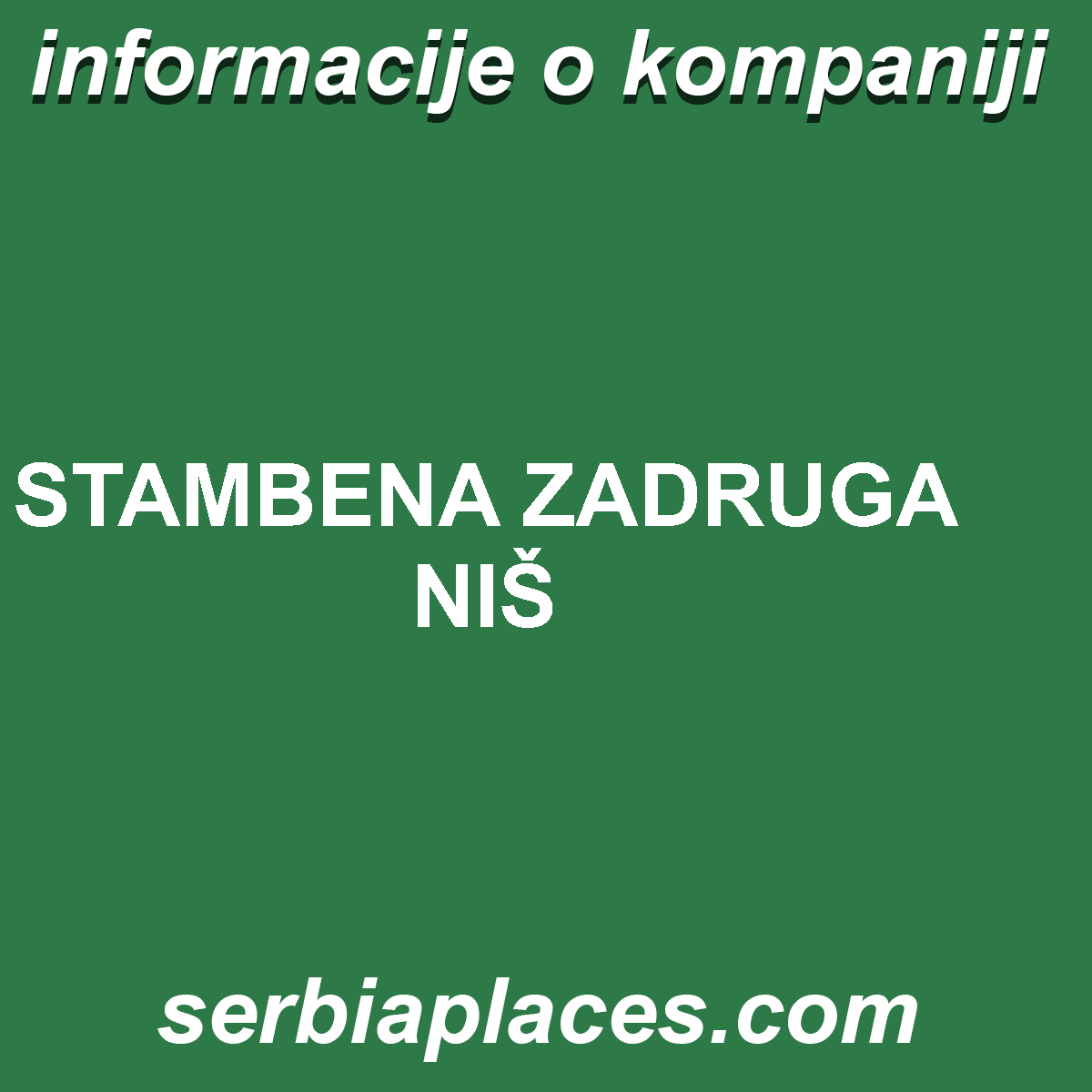 STAMBENA ZADRUGA NIŠ