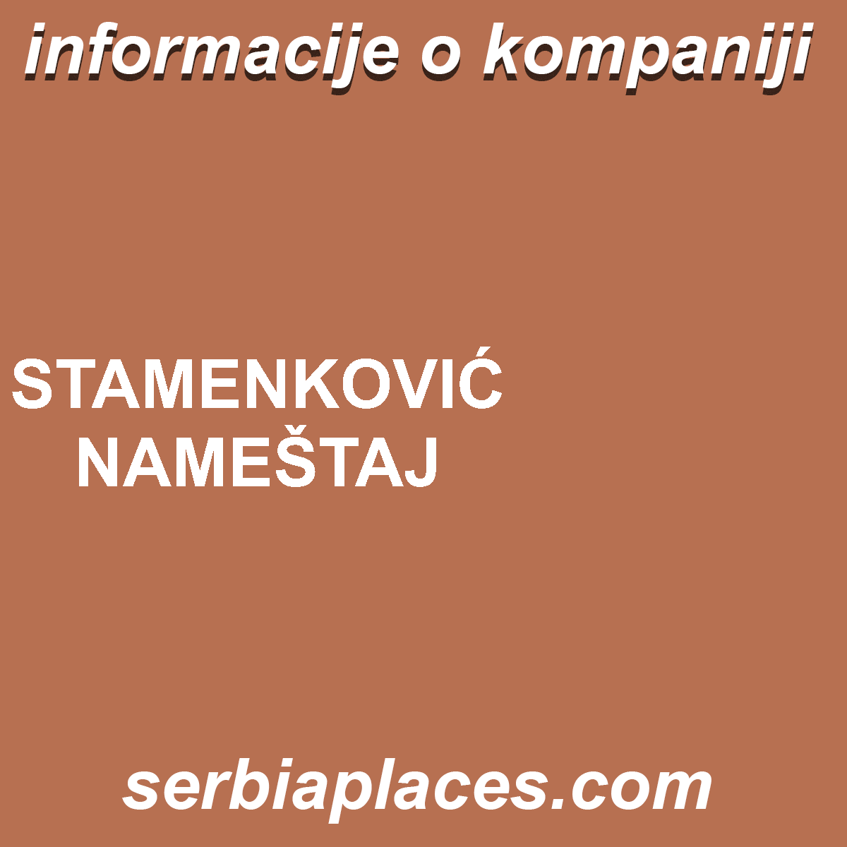 STAMENKOVIĆ NAMEŠTAJ