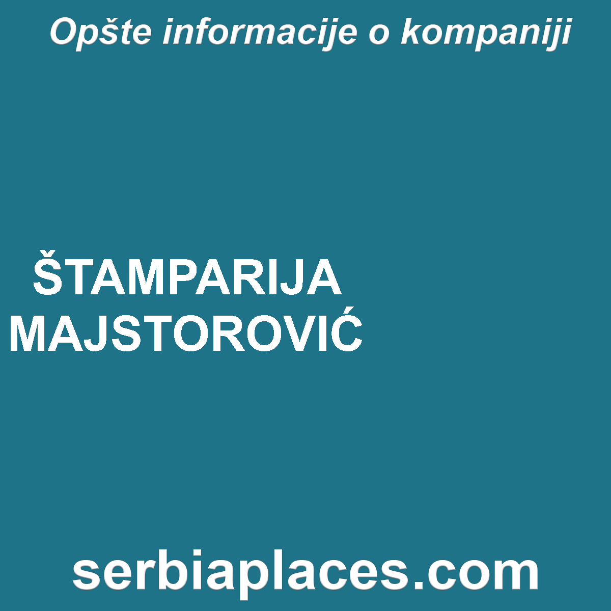 ŠTAMPARIJA MAJSTOROVIĆ
