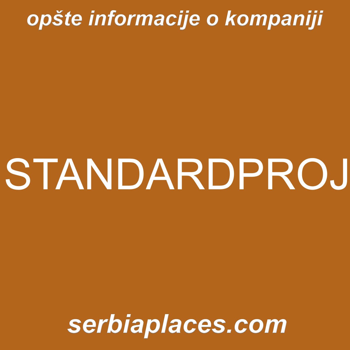 STANDARDPROJEKT