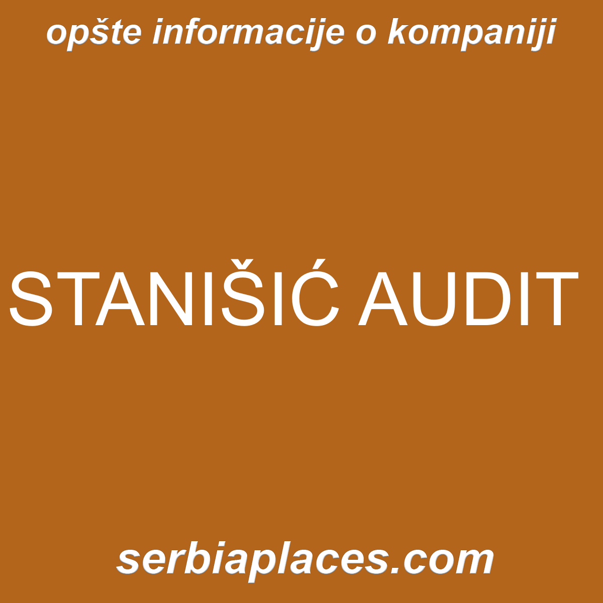 STANIŠIĆ AUDIT