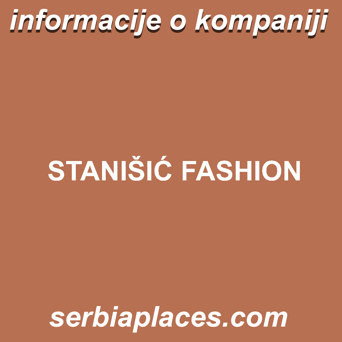 STANIŠIĆ FASHION