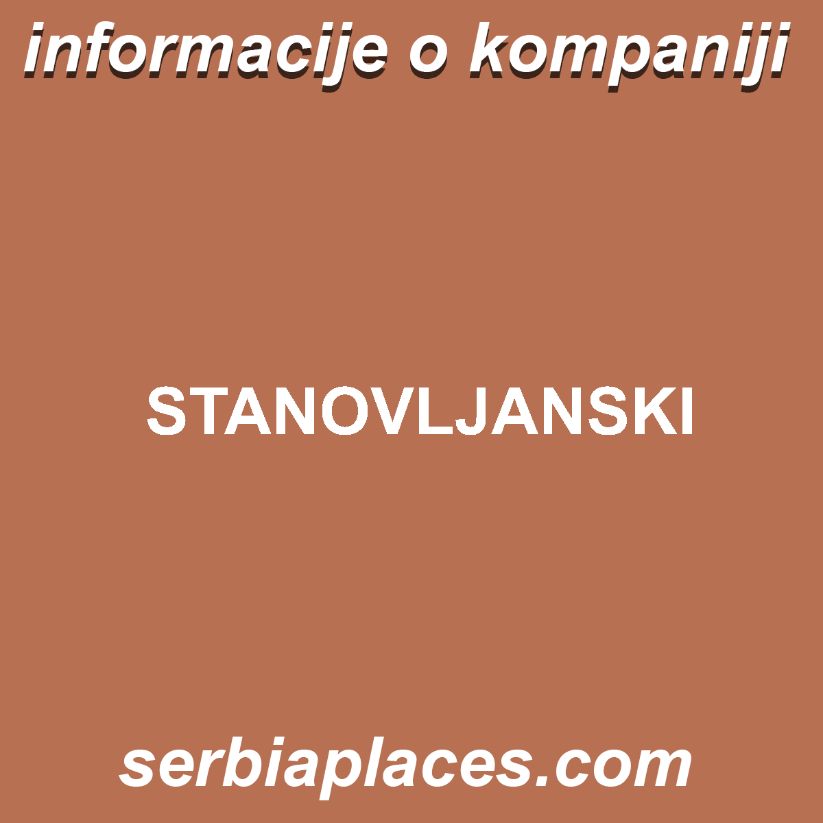 STANOVLJANSKI
