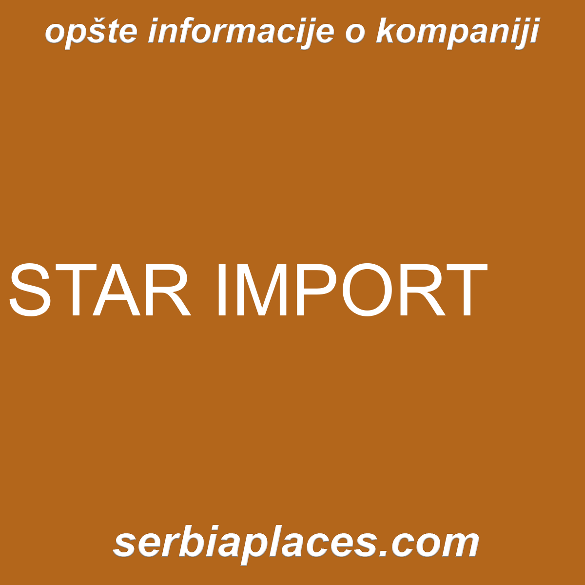 STAR IMPORT