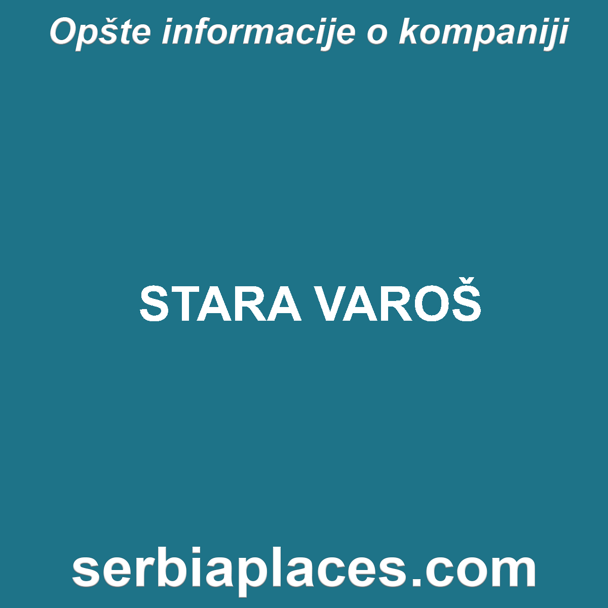 STARA VAROŠ