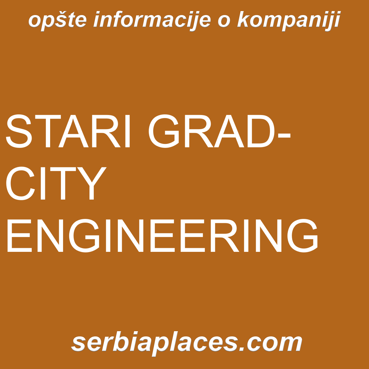 STARI GRAD-CITY ENGINEERING
