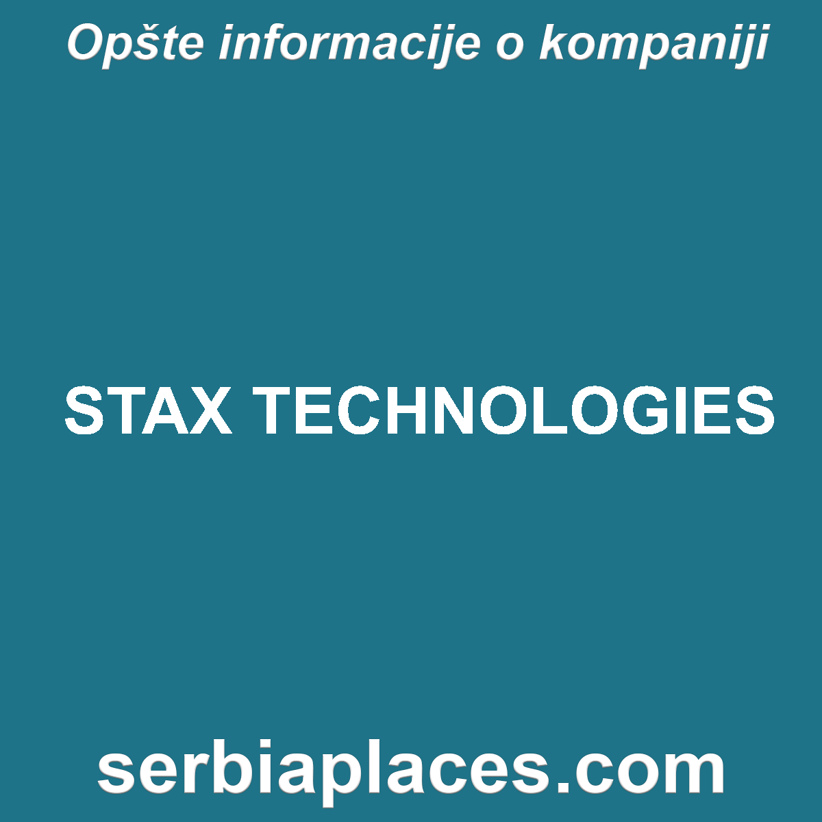 STAX TECHNOLOGIES