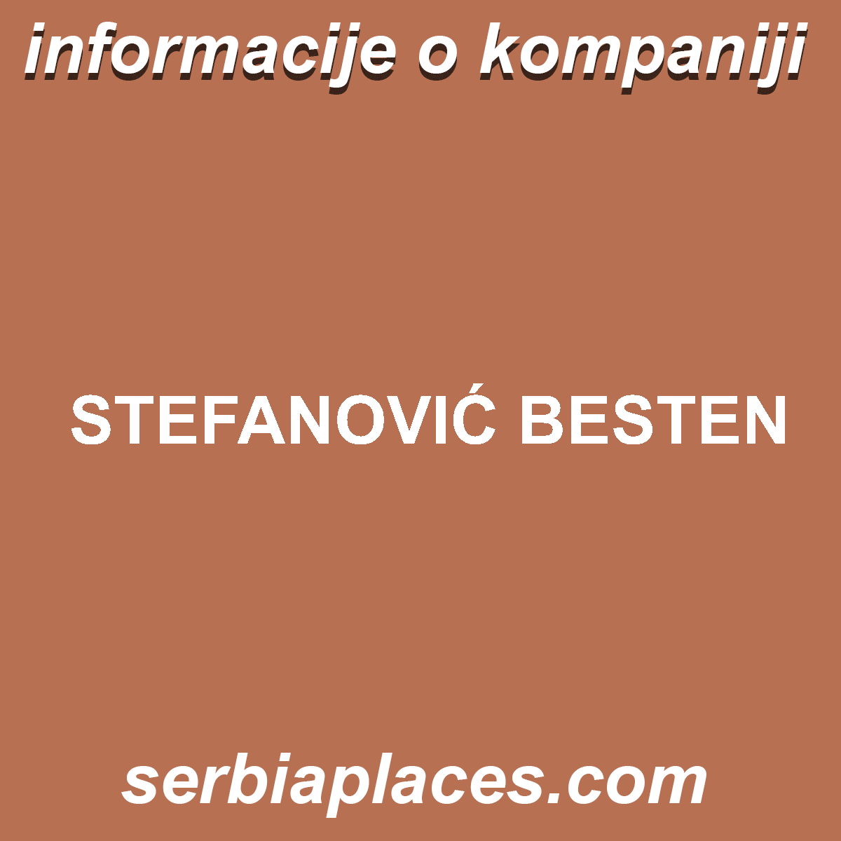 STEFANOVIĆ BESTEN
