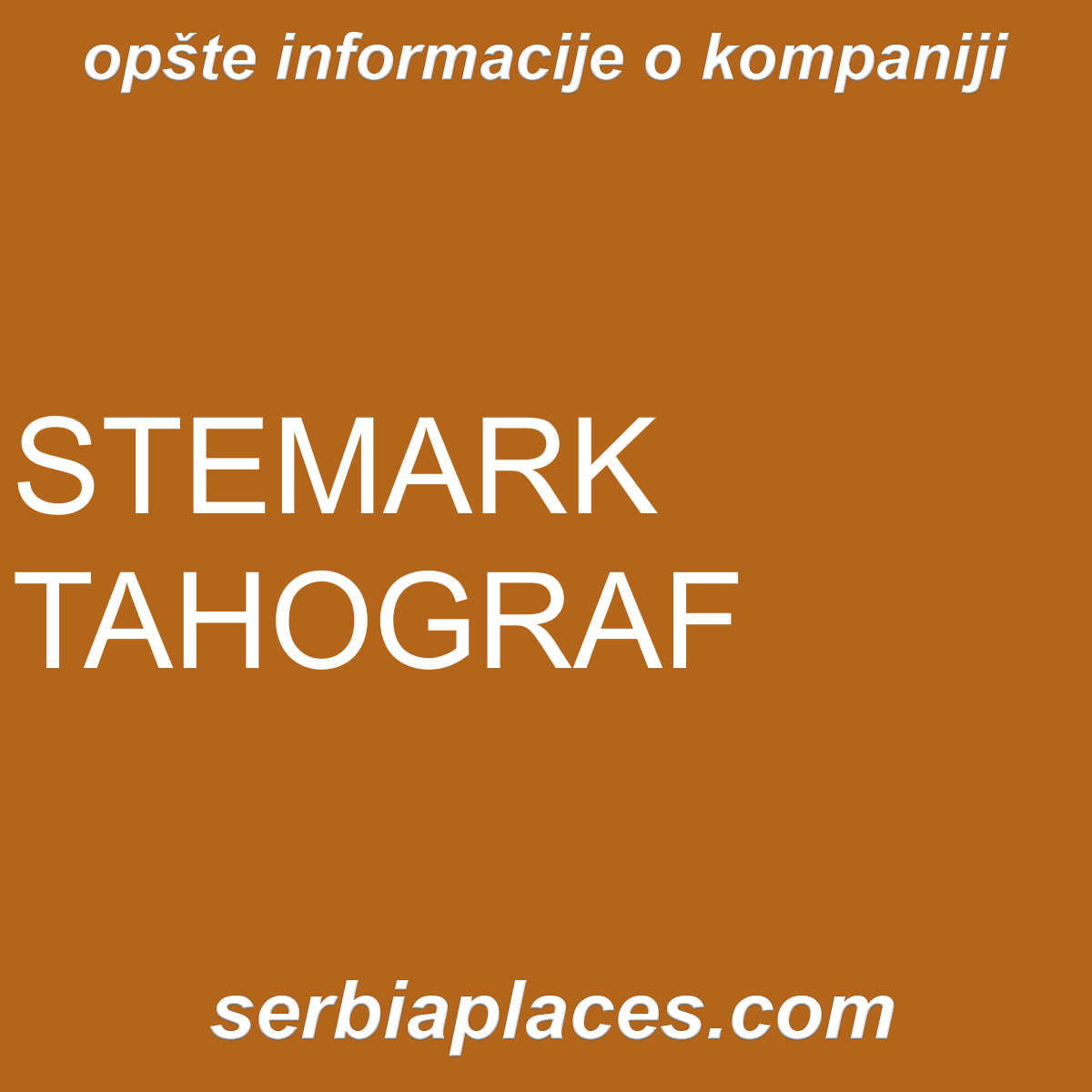 STEMARK TAHOGRAF