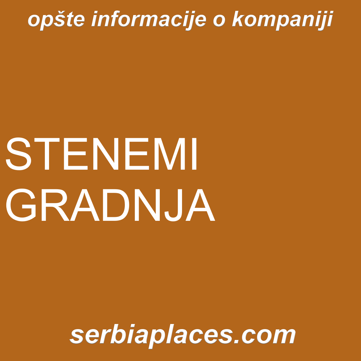 STENEMI GRADNJA