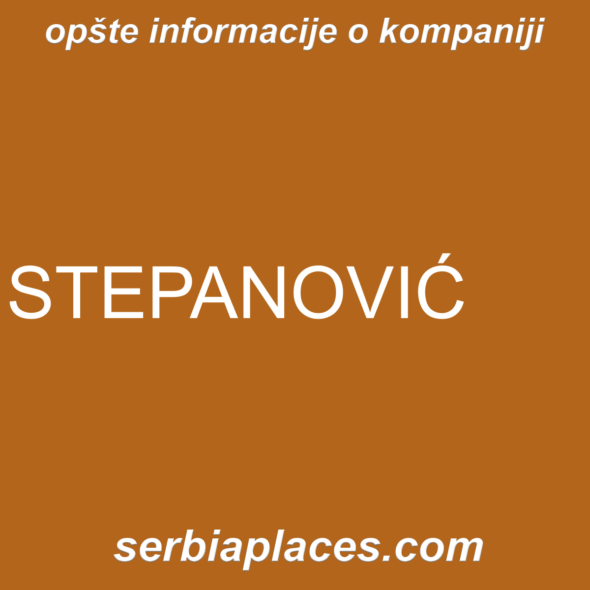 STEPANOVIĆ