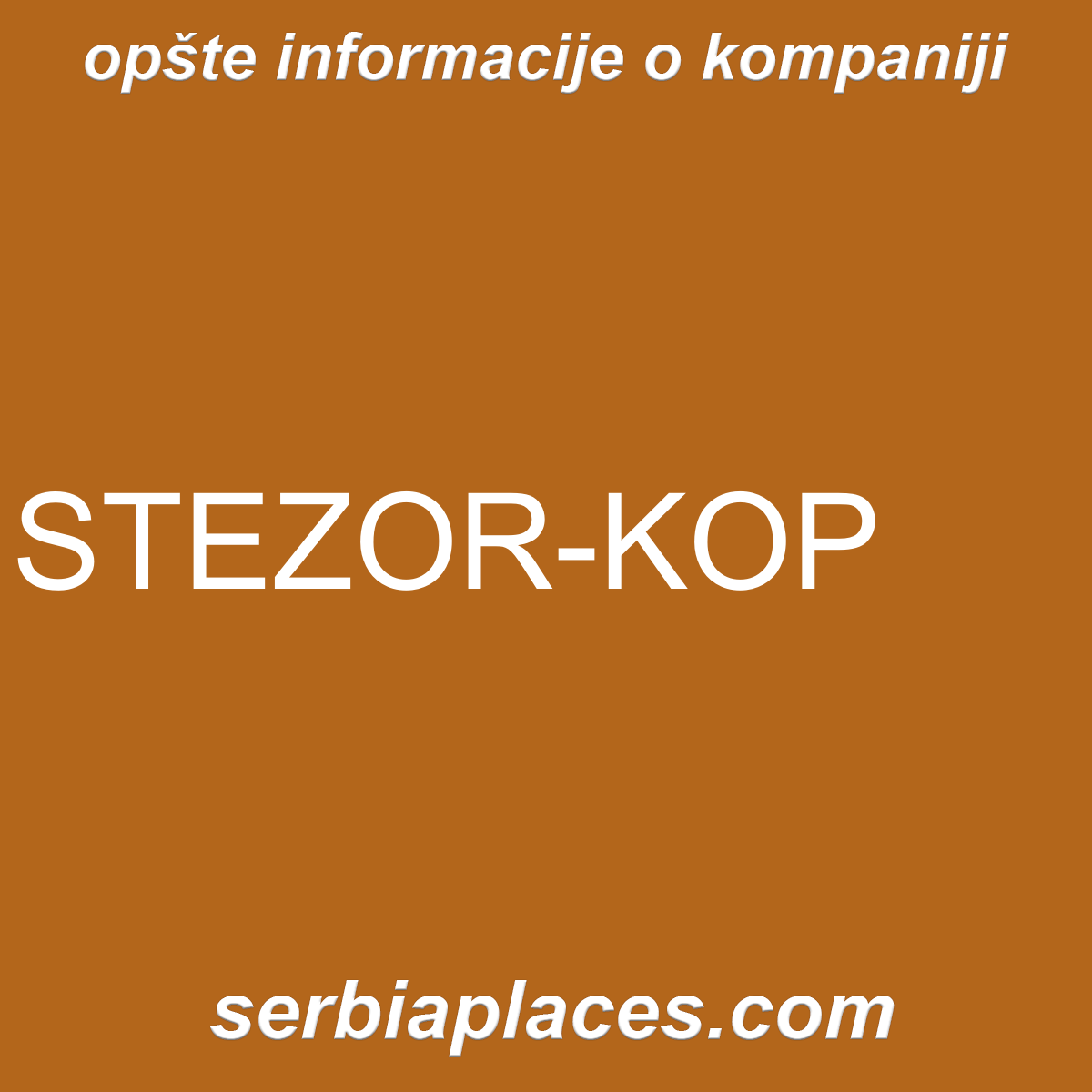 STEZOR-KOP