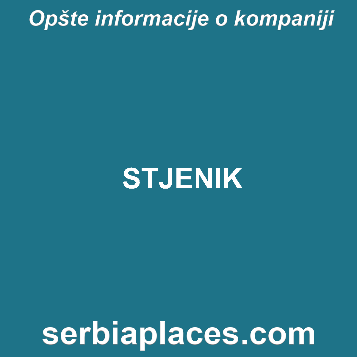 STJENIK