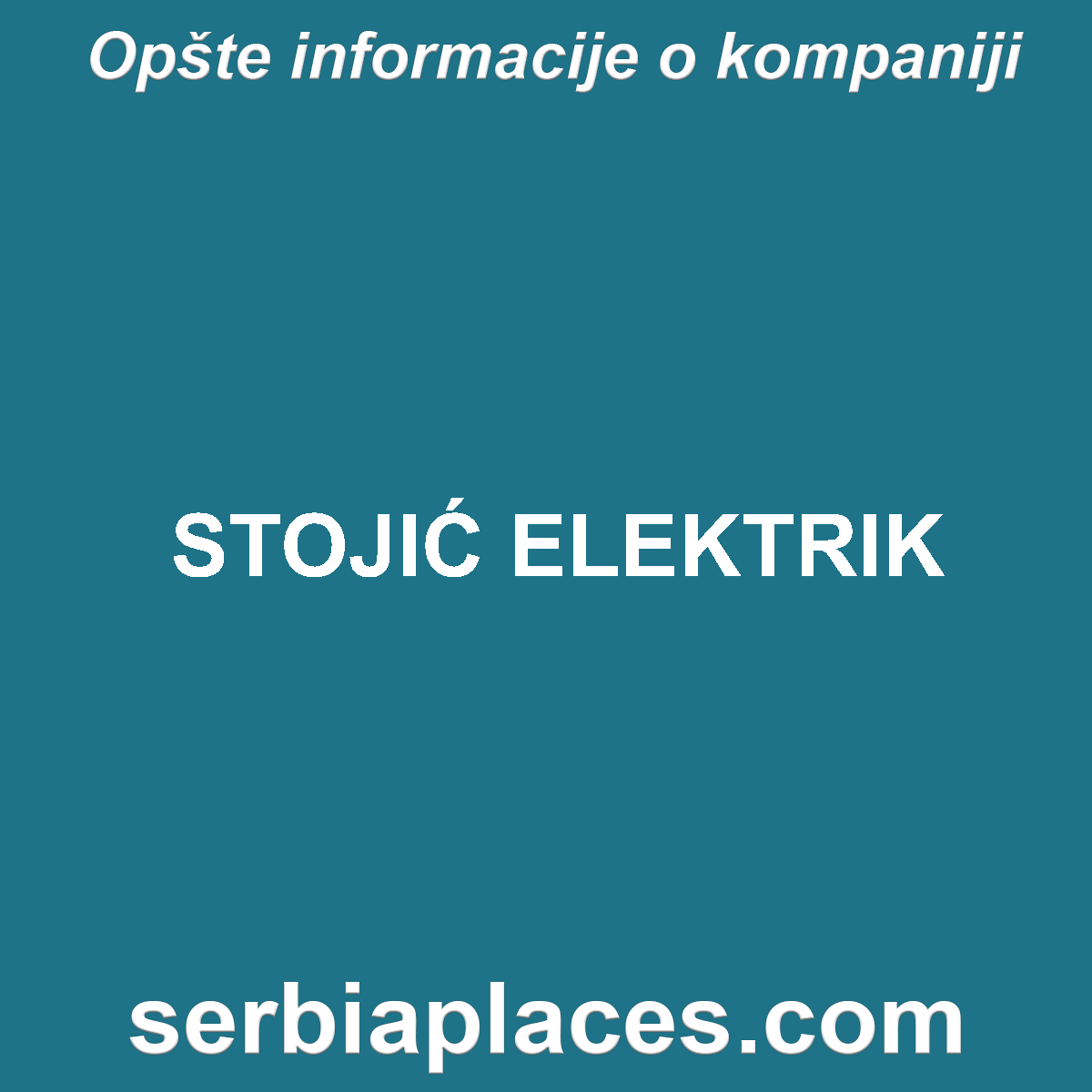 STOJIĆ ELEKTRIK