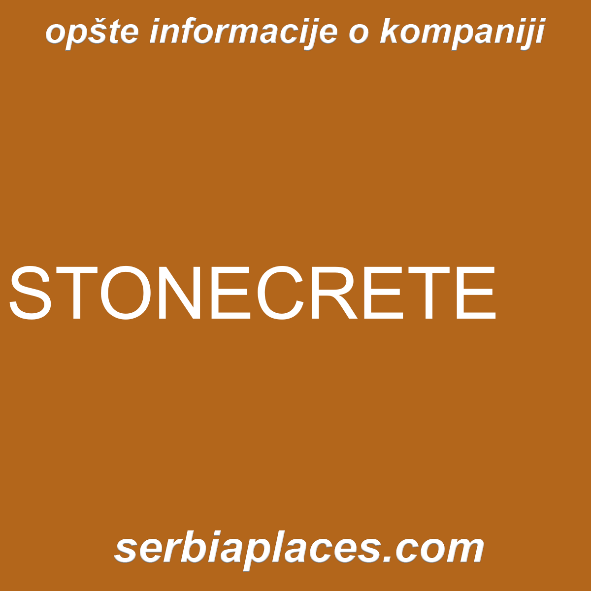 STONECRETE