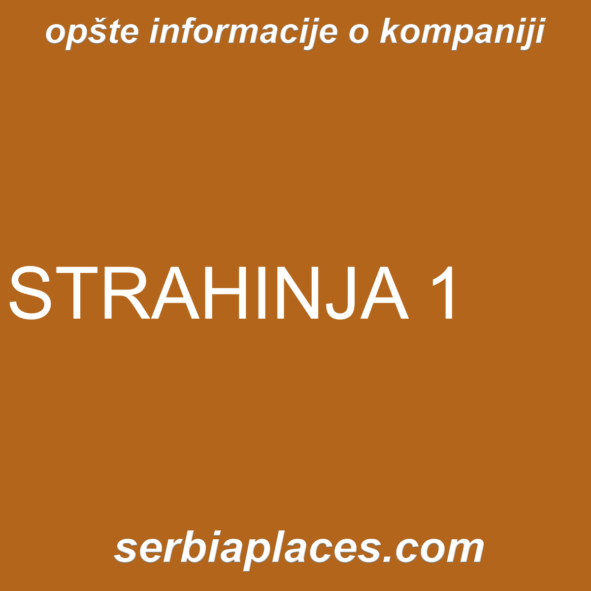 STRAHINJA 1