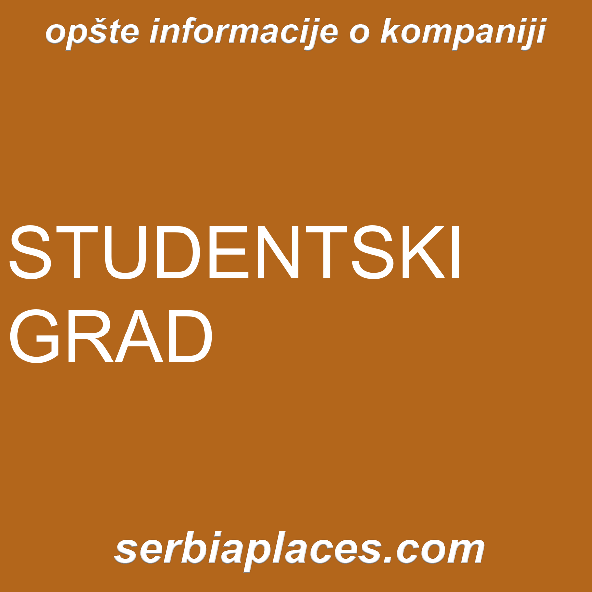 STUDENTSKI GRAD