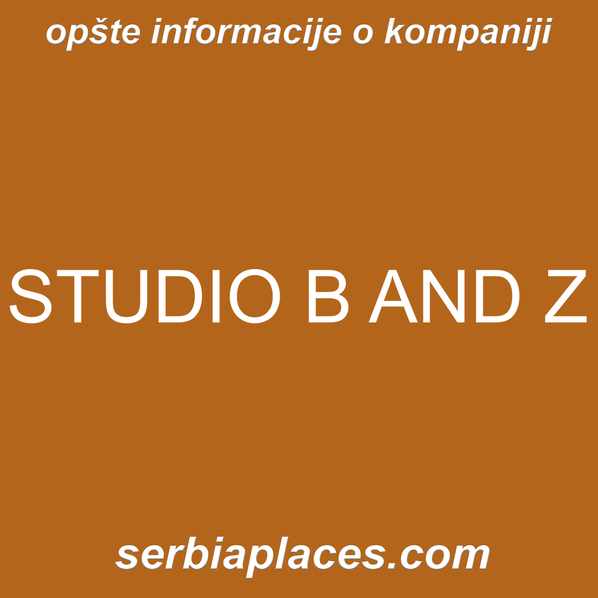 STUDIO B AND Z