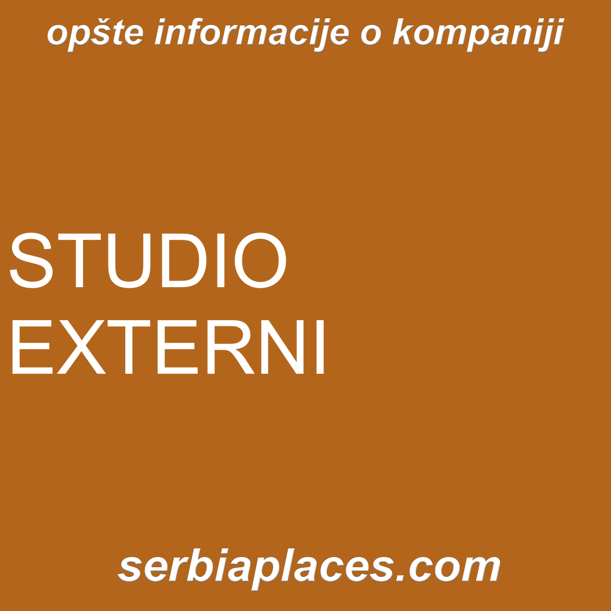 STUDIO EXTERNI