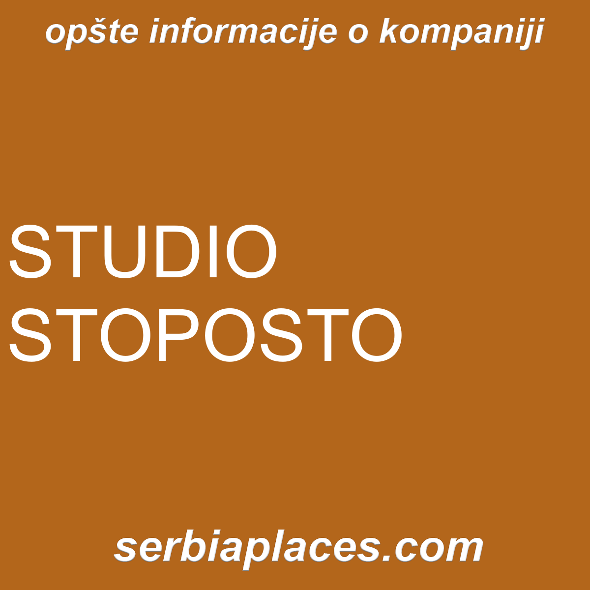 STUDIO STOPOSTO