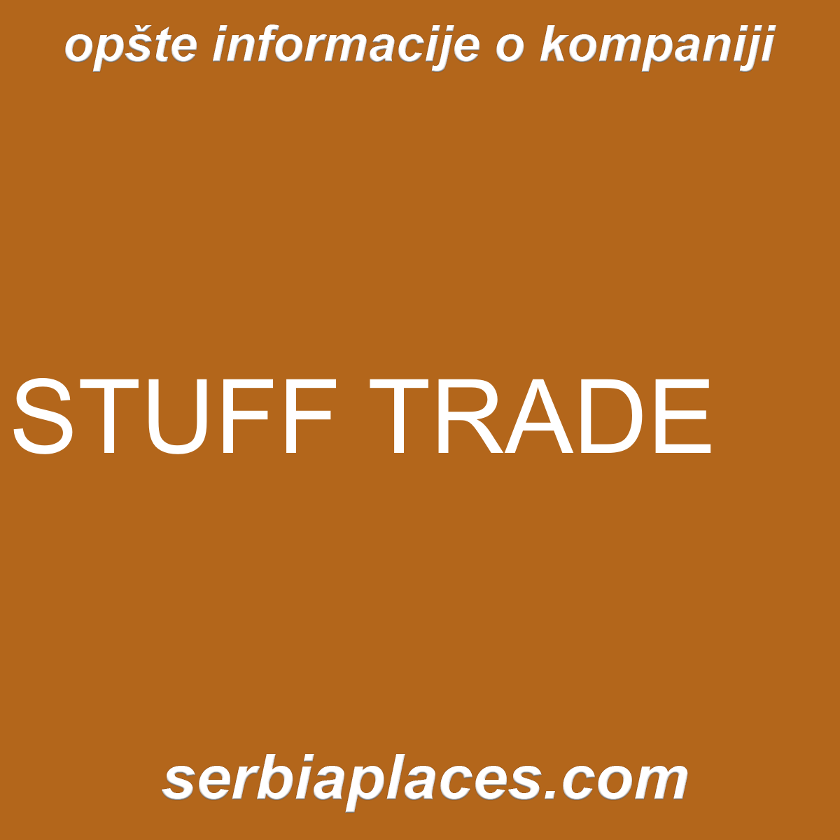 STUFF TRADE