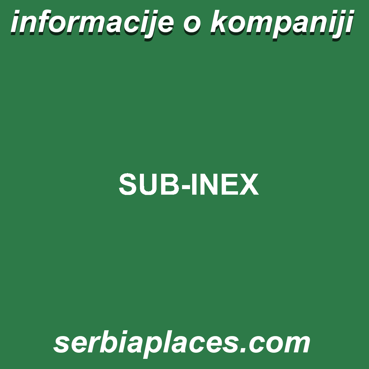 SUB-INEX