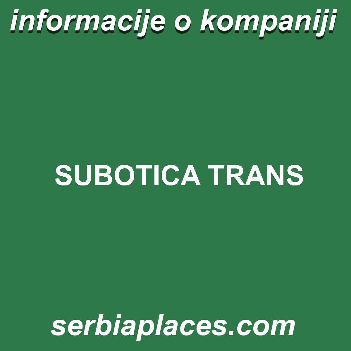SUBOTICA TRANS