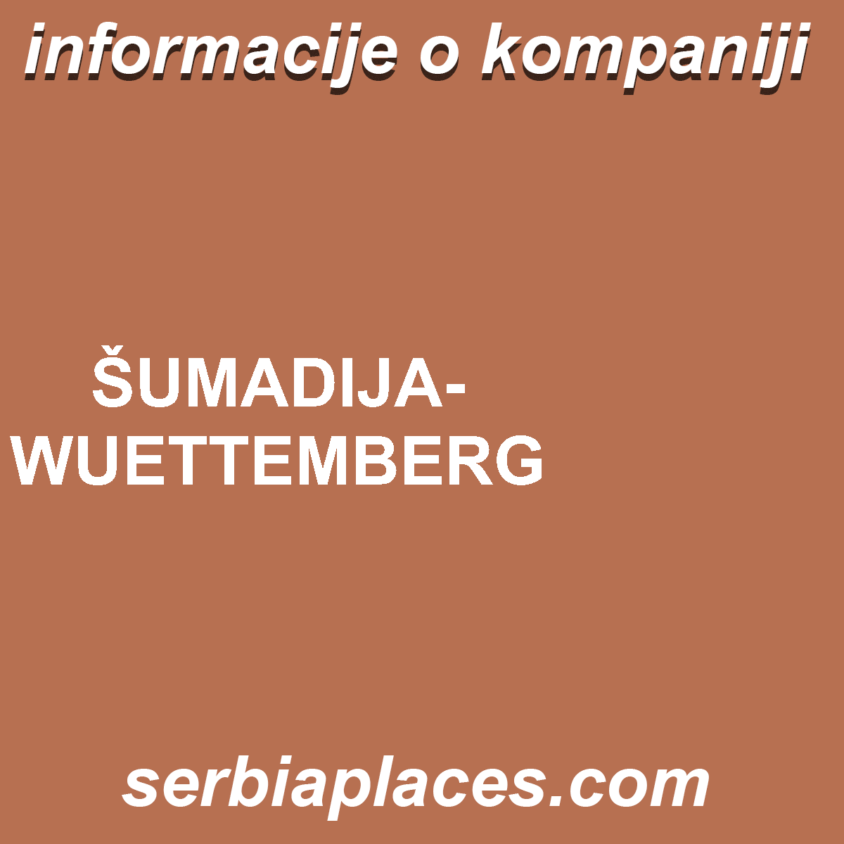 ŠUMADIJA-WUETTEMBERG
