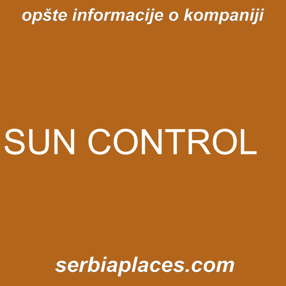 SUN CONTROL