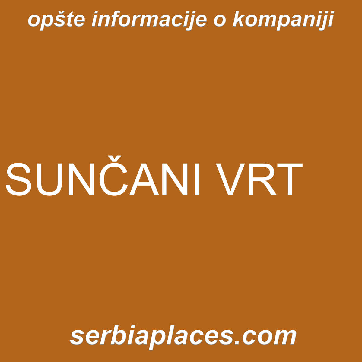 SUNČANI VRT