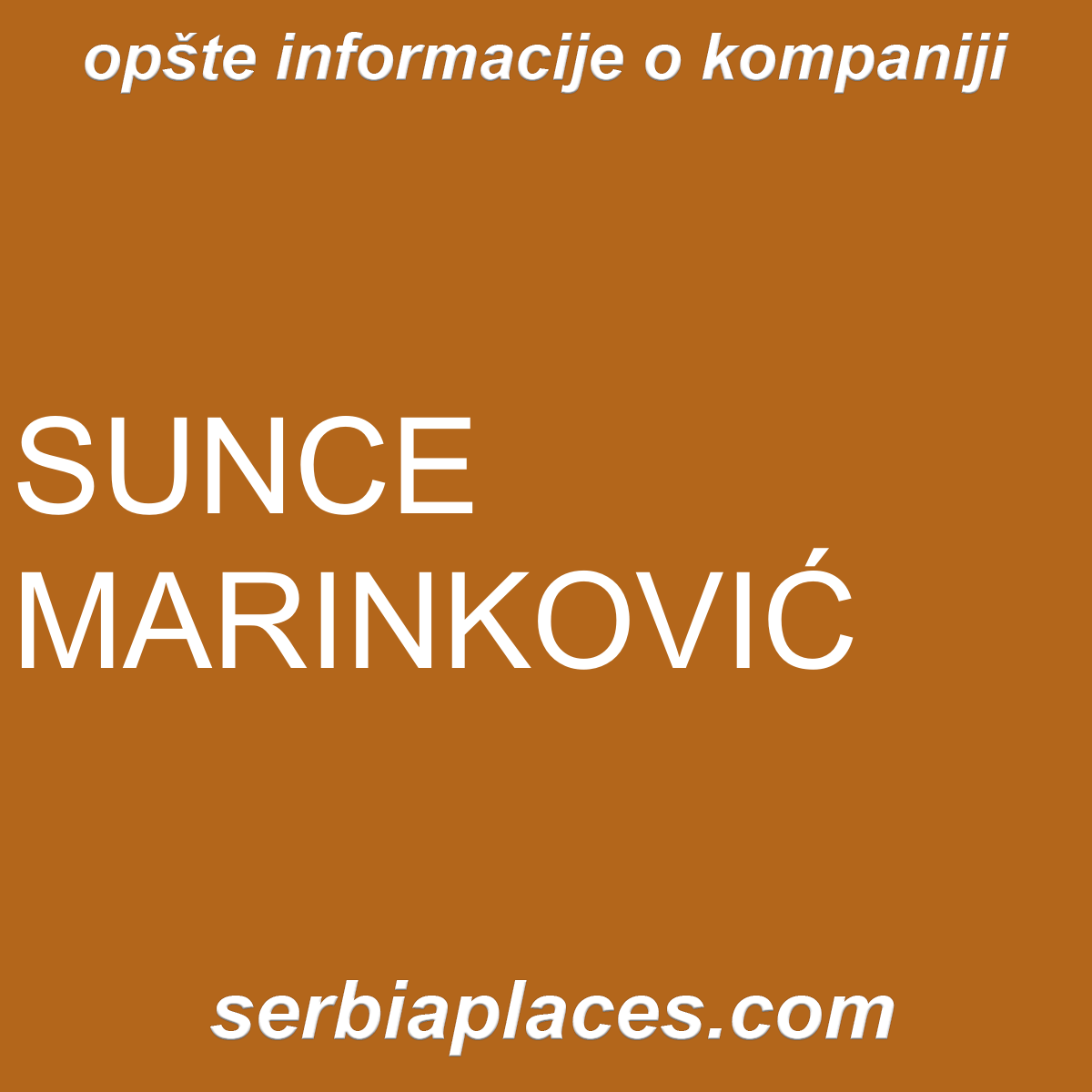 SUNCE MARINKOVIĆ