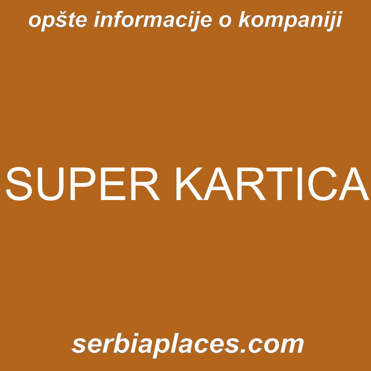 SUPER KARTICA