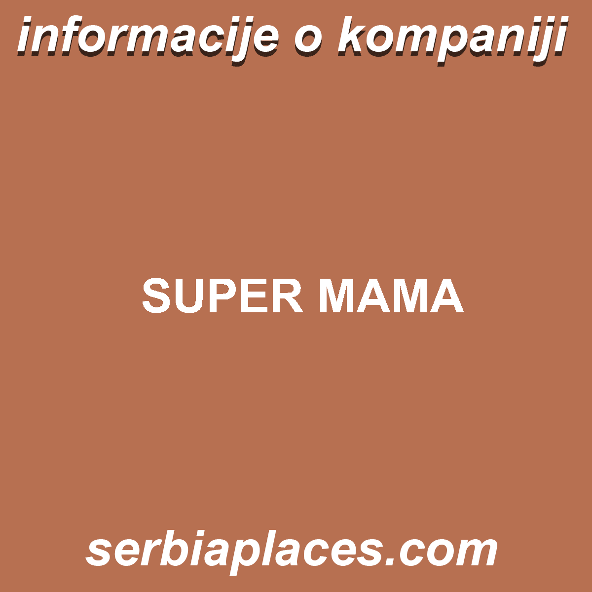 SUPER MAMA