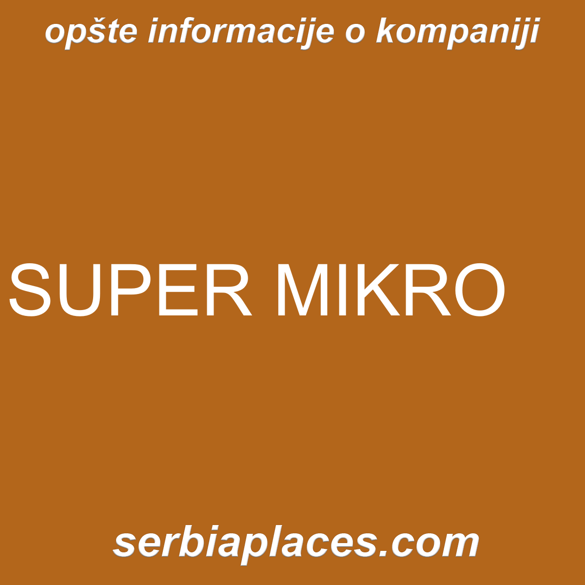 SUPER MIKRO