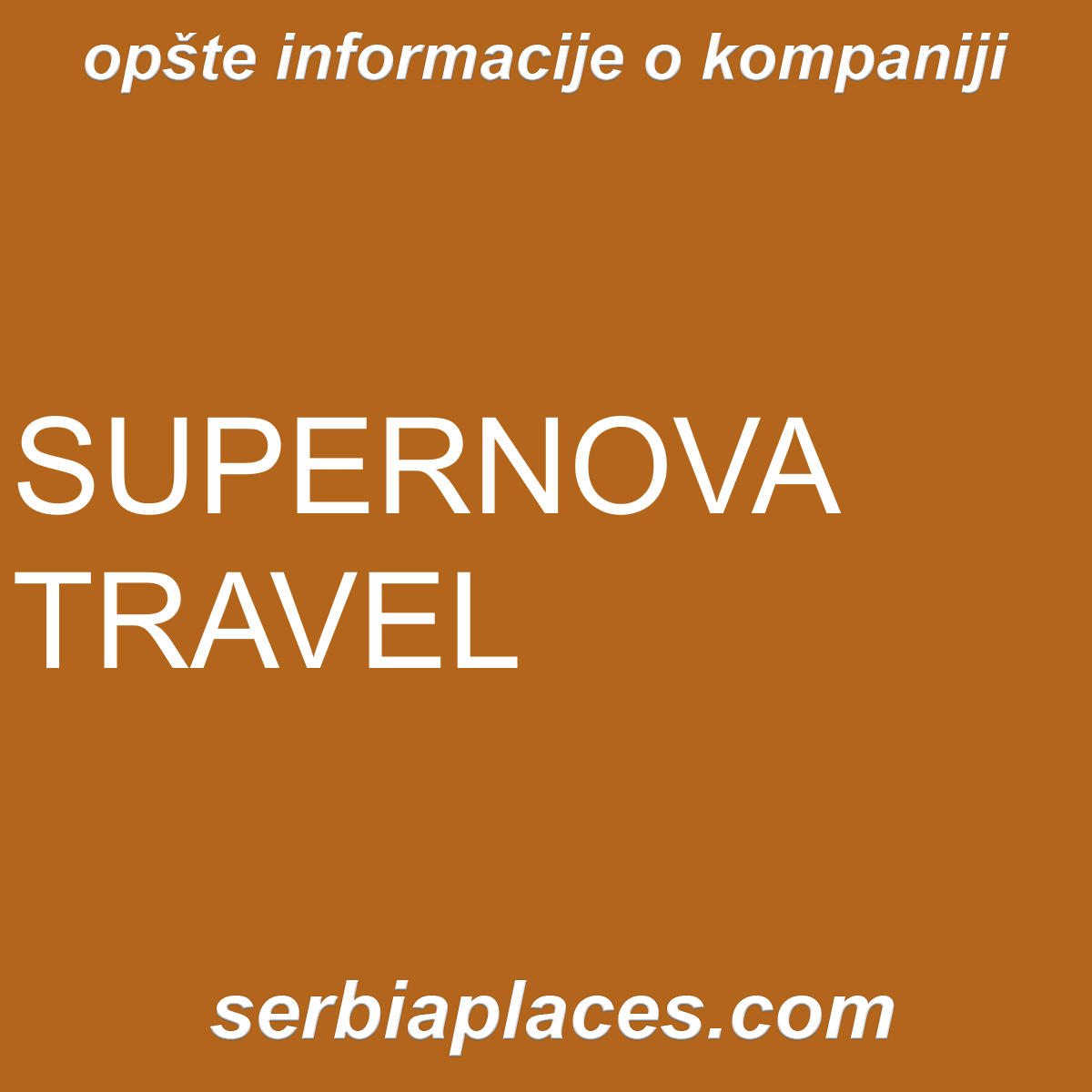 SUPERNOVA TRAVEL