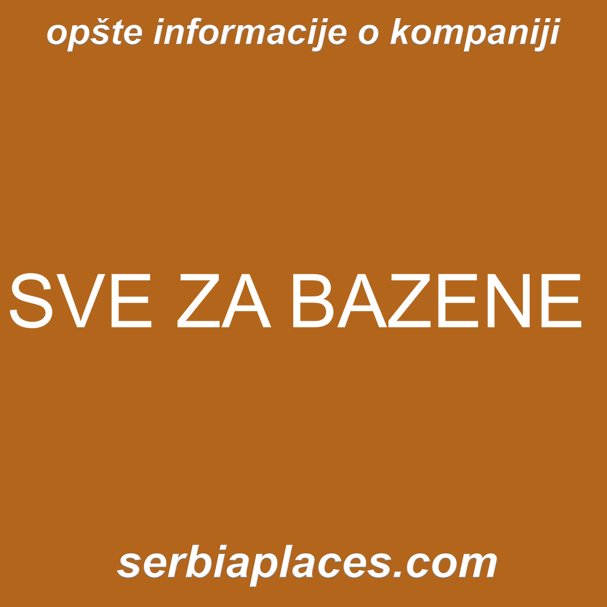SVE ZA BAZENE