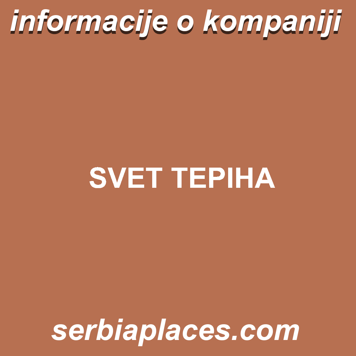 SVET TEPIHA