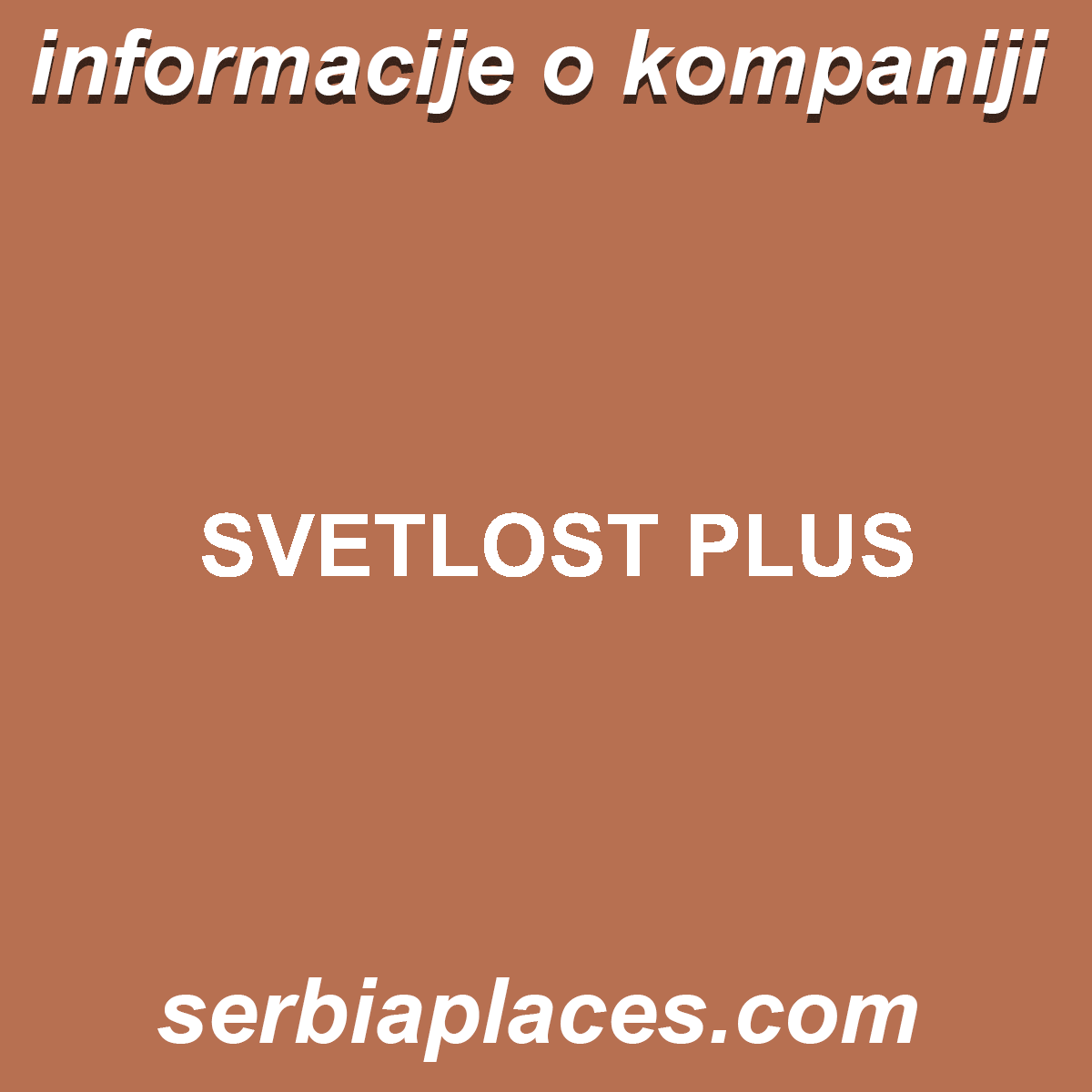SVETLOST PLUS