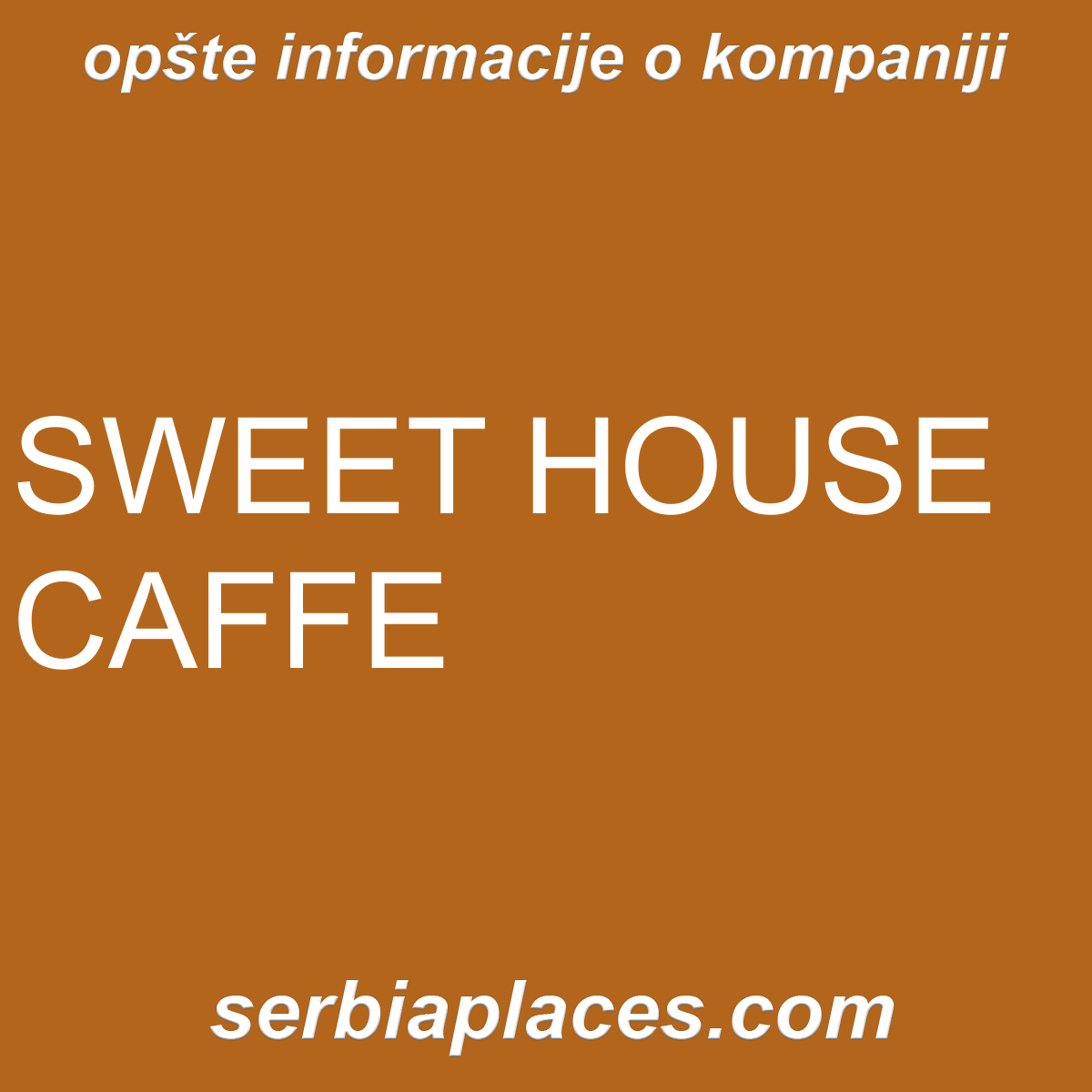 SWEET HOUSE CAFFE