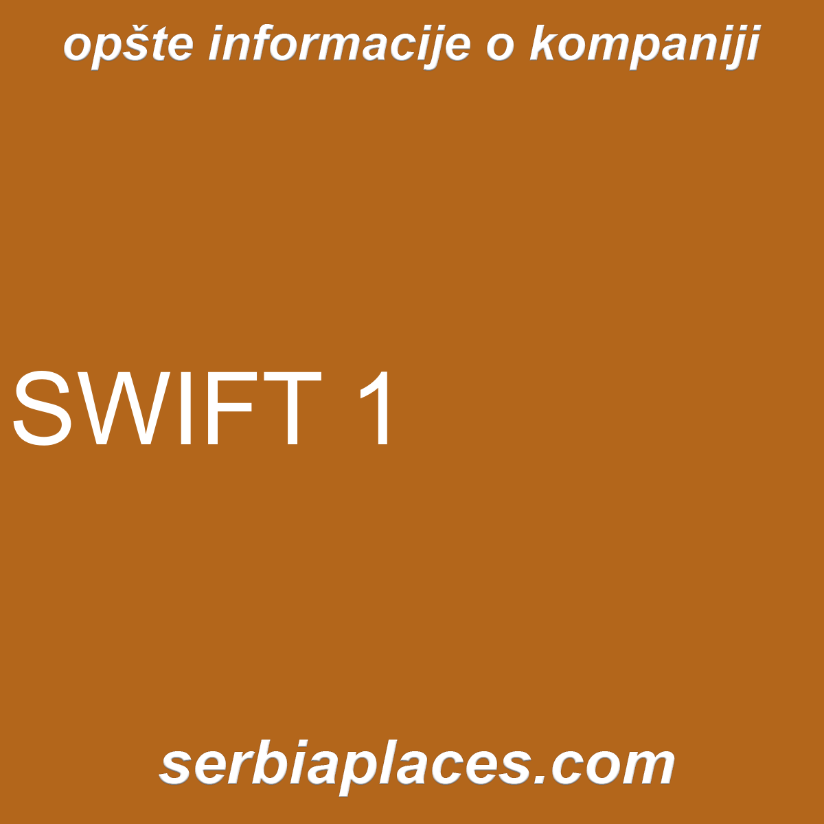 SWIFT 1