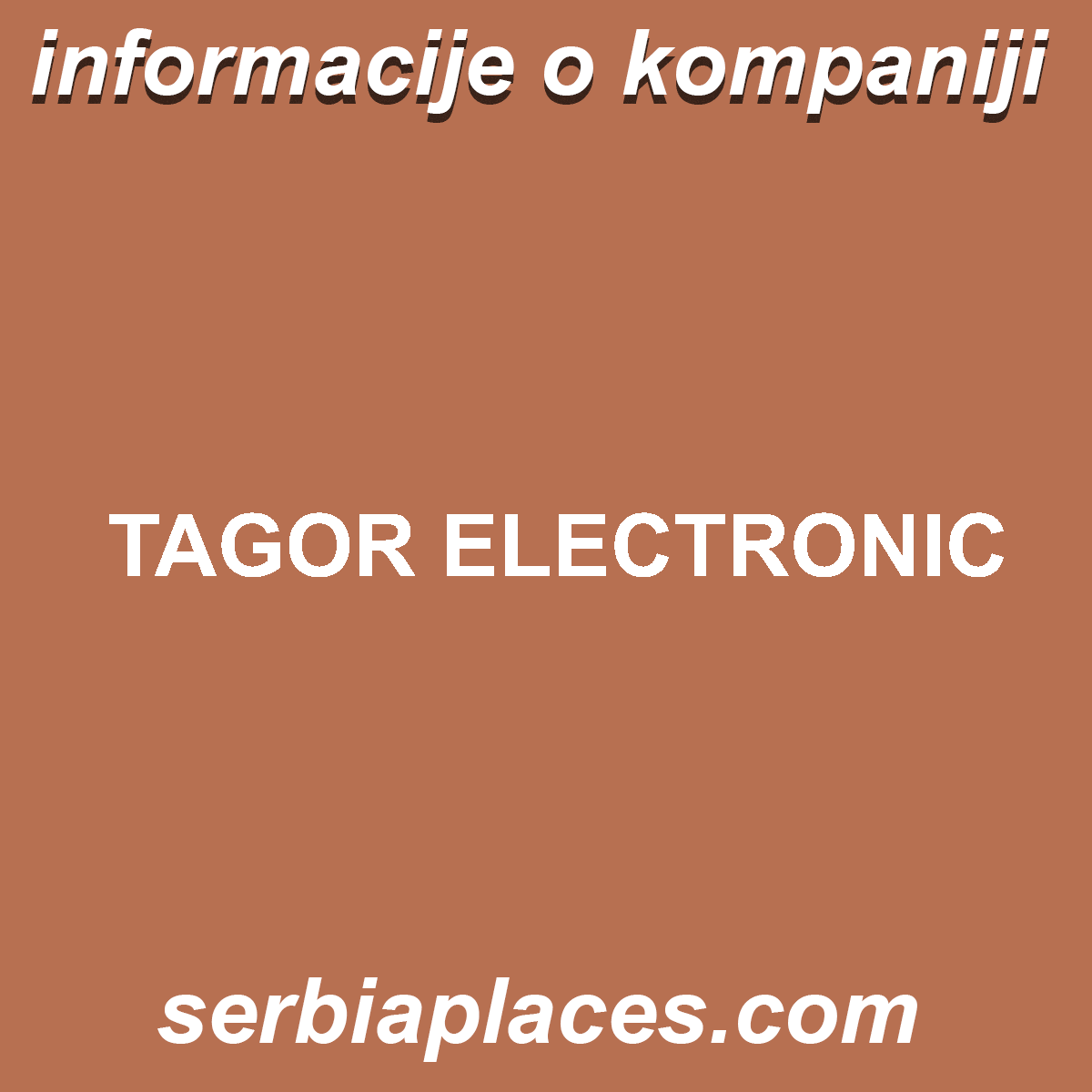 TAGOR ELECTRONIC