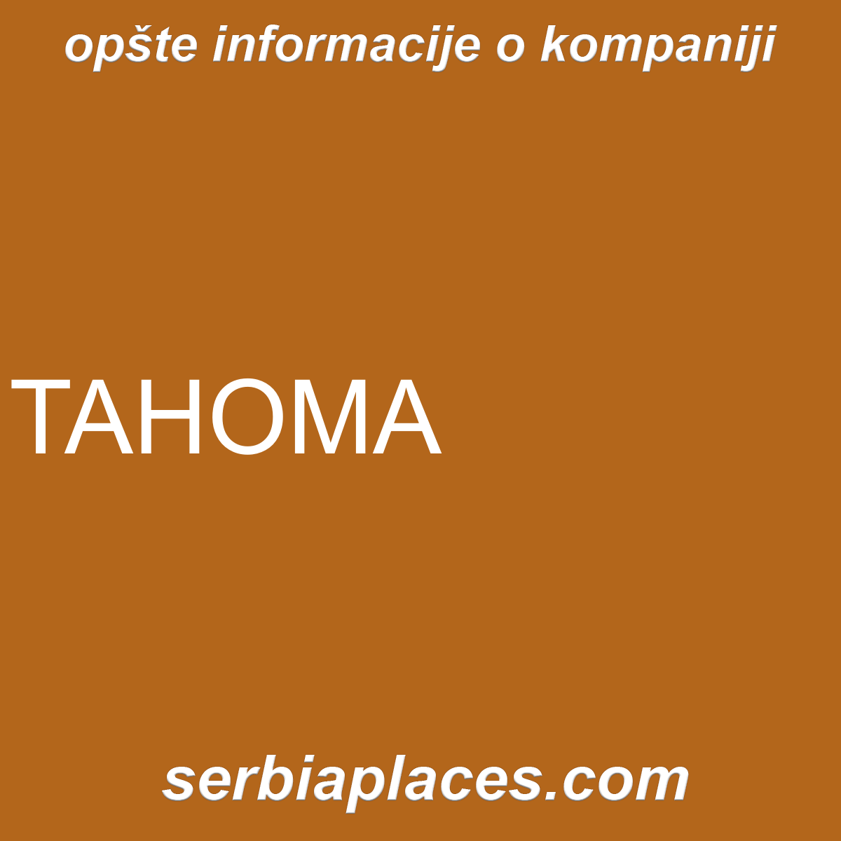 TAHOMA