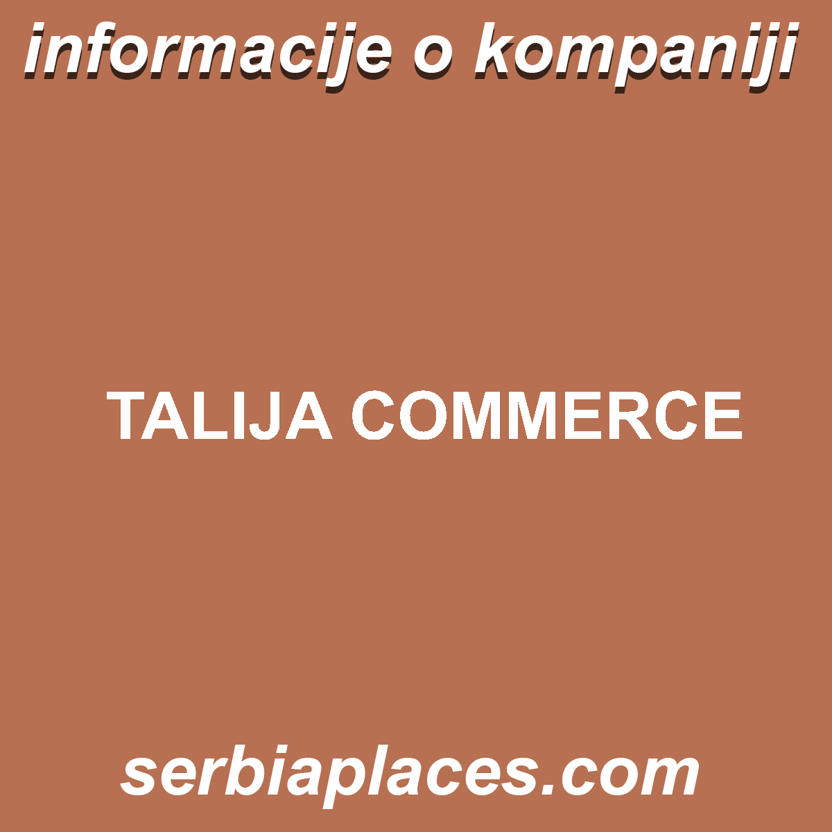TALIJA COMMERCE