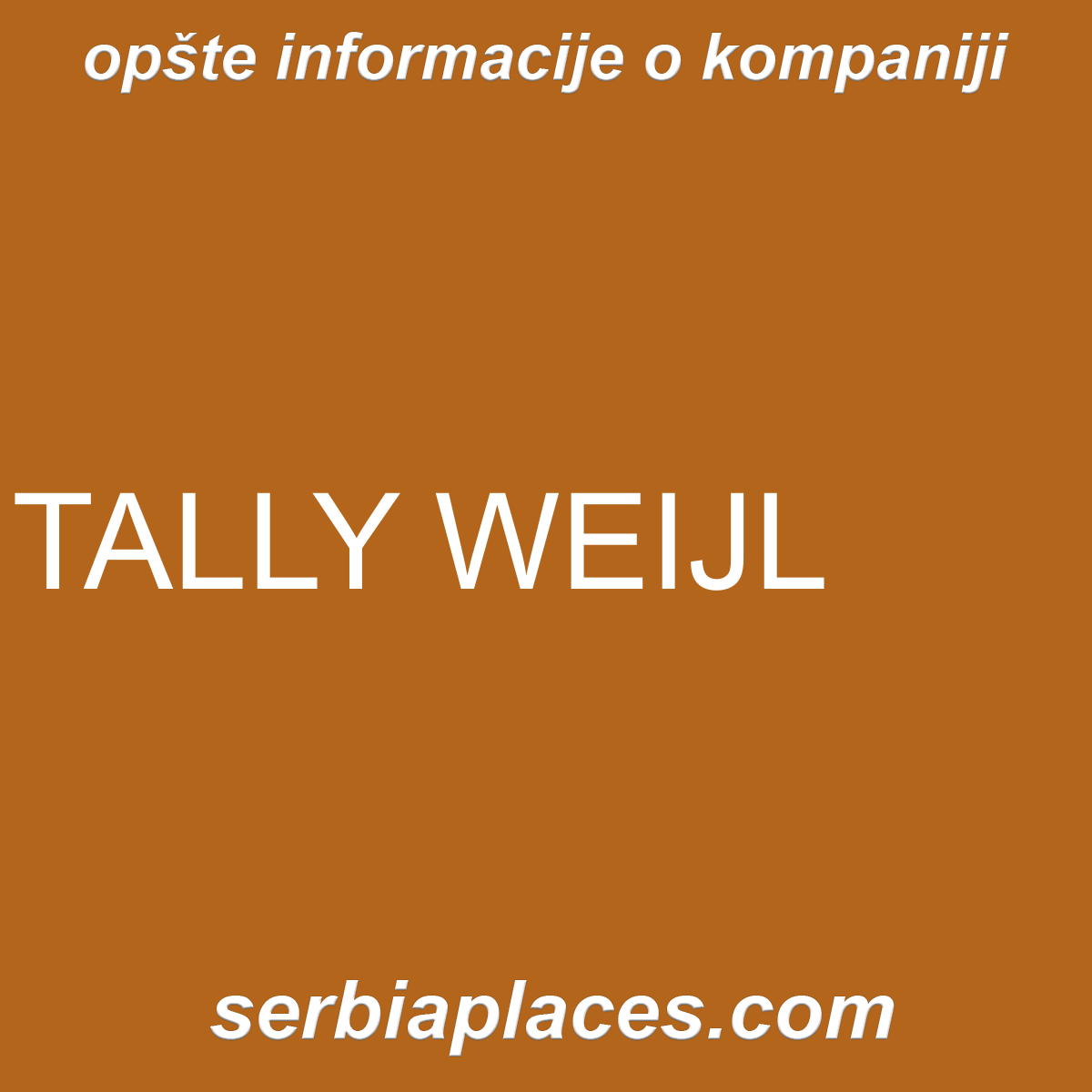 TALLY WEIJL