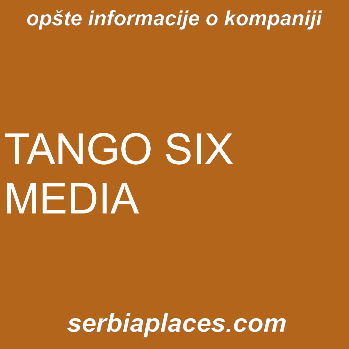 TANGO SIX MEDIA