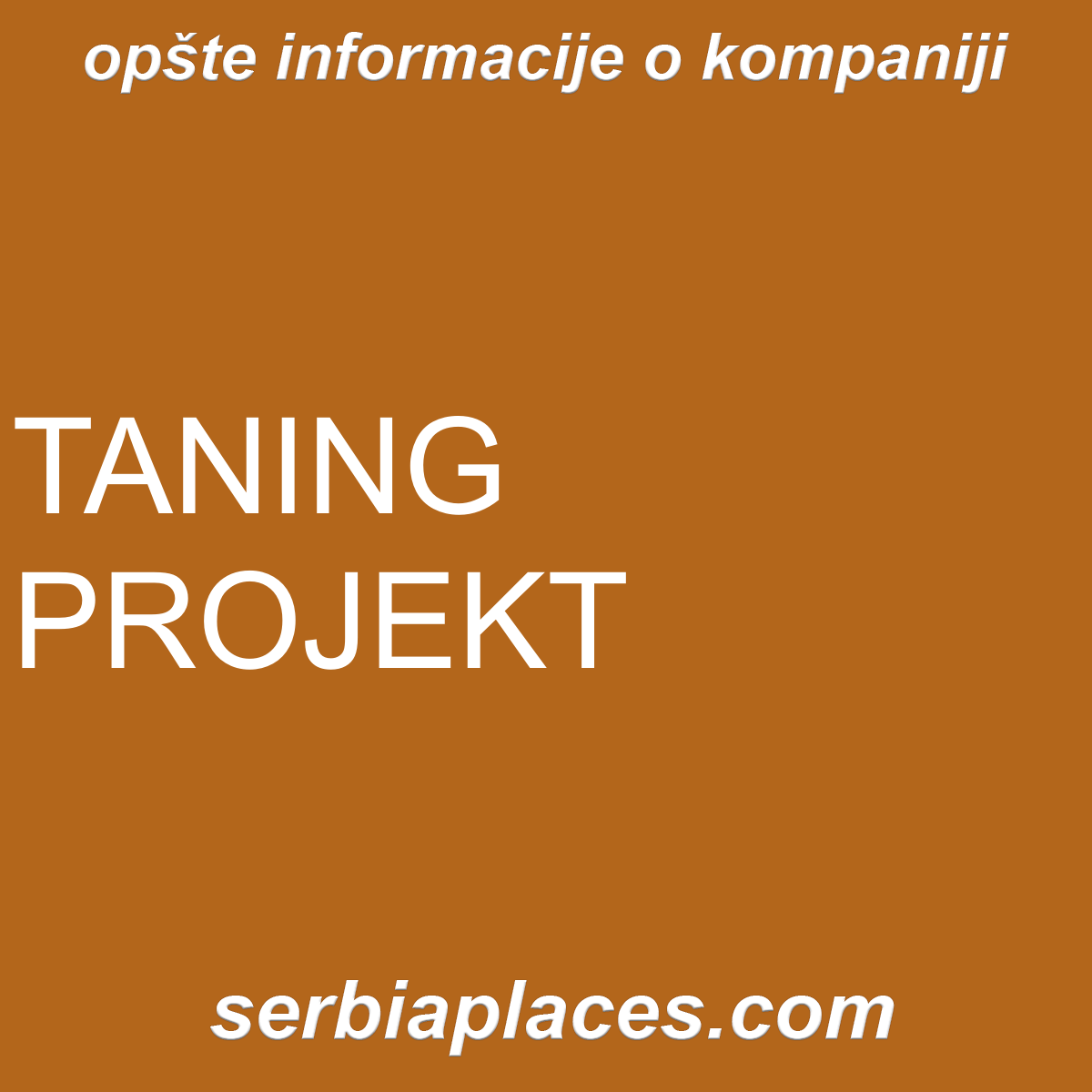 TANING PROJEKT